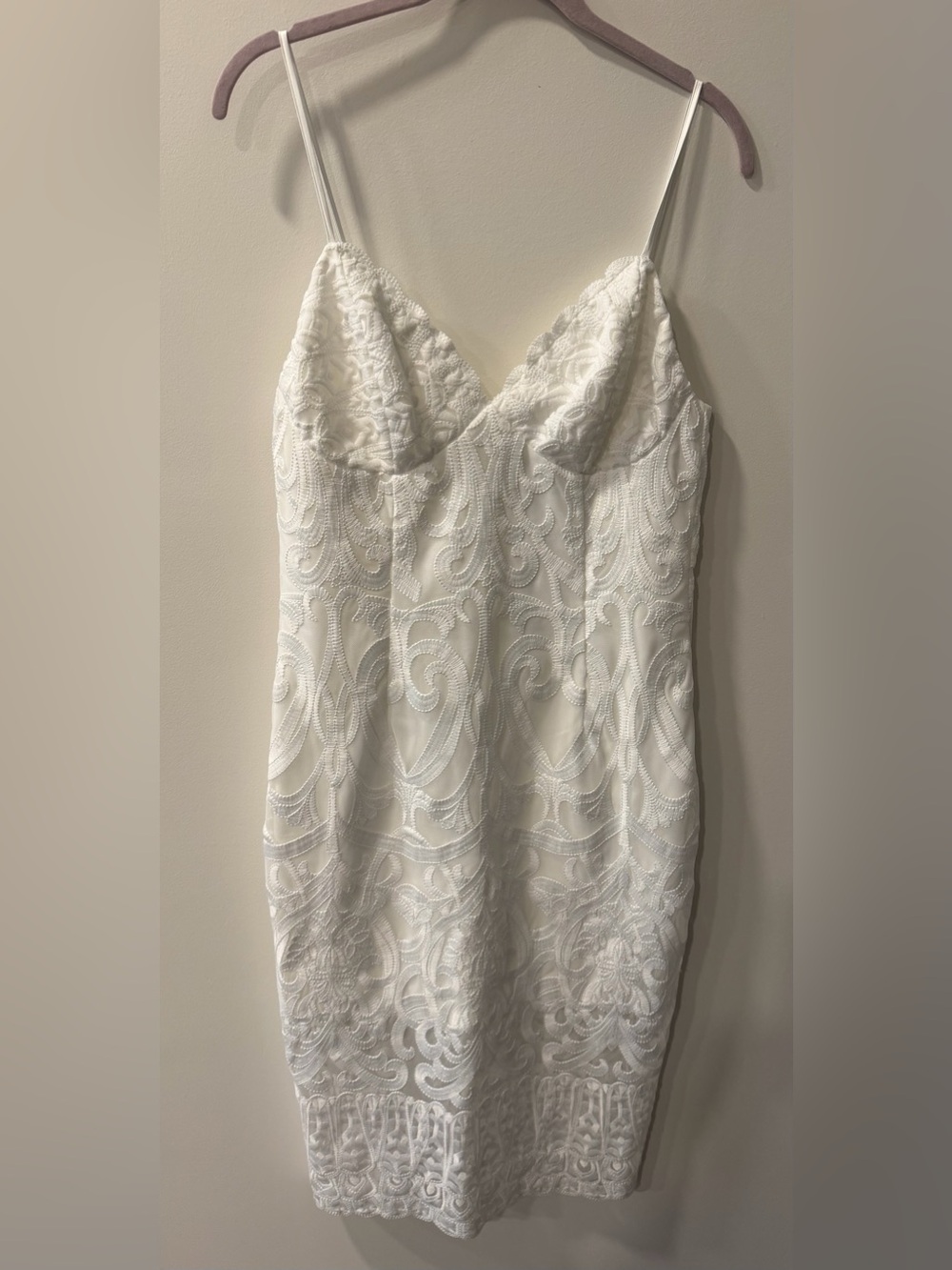 Bardot White Lace Bodycon Dress